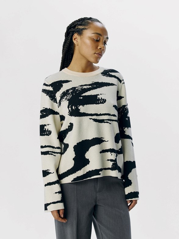 OBJREYNARD SQUARE SLEEVE O-NECK AOP NOOS