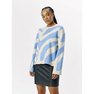 OBJREYNARD SQUARE SLEEVE O-NECK AOP NOOS