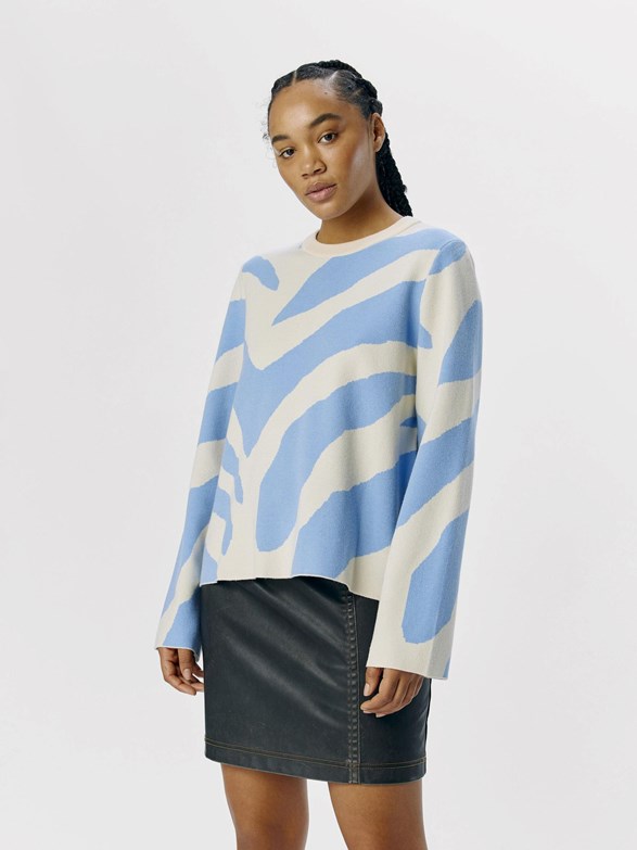 OBJREYNARD SQUARE SLEEVE O-NECK AOP NOOS