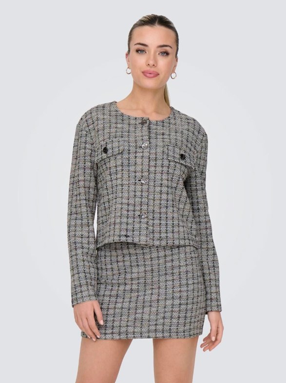 JDYALLY L/S BOUCLE BLAZER JRS