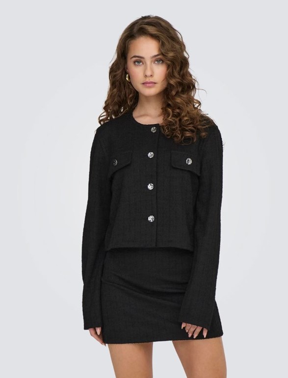 JDYALLY L/S BOUCLE BLAZER JRS