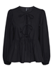 PCJOLLY LS O-NECK TIE TOP WVN NOOS BC
