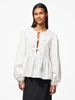 PCJOLLY LS O-NECK TIE TOP WVN NOOS BC