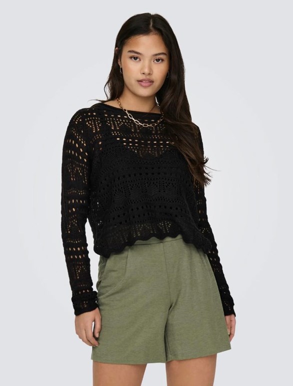 JDYSUN LAY L/S BOATNECK PULLOV. KNT NOOS