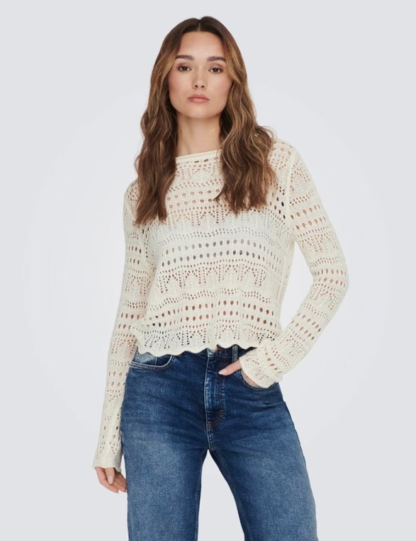 JDYSUN LAY L/S BOATNECK PULLOV. KNT NOOS