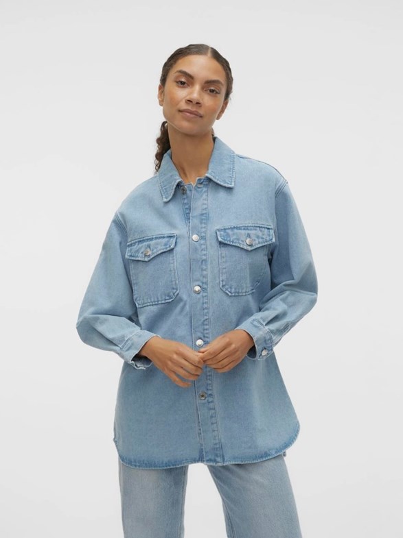 VMNAYA OVERSIZED DENIM SHIRT MIX NOOS