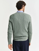 COTTON CABLE C-NECK