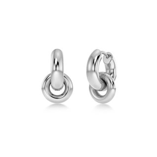Chunky Eternal Earrings Steel