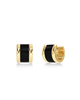 Frame Enamel Hoops Black Gold