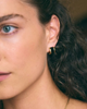 Frame Enamel Hoops Black Gold
