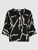 VILAYAS ESI V-NECK 3/4 TOP/PB