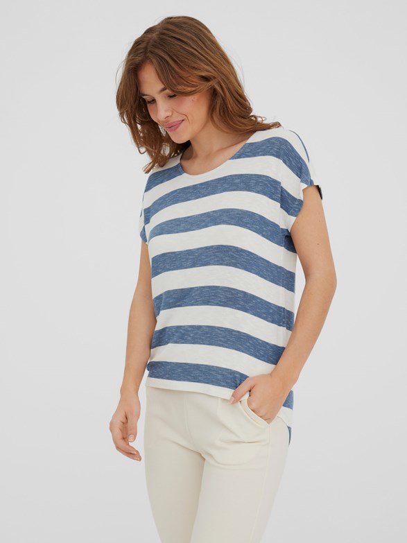 VMWIDE STRIPE S/L TOP NOOS
