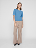 VIDALO O-NECK S/S KNIT TOP - NOOS