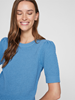VIDALO O-NECK S/S KNIT TOP - NOOS