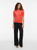 VIDALO O-NECK S/S KNIT TOP - NOOS