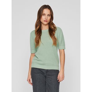 VIDALO O-NECK S/S KNIT TOP - NOOS
