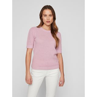 VIDALO O-NECK S/S KNIT TOP - NOOS