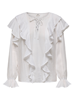 JDYBETH L/S FRILL TOP WVN