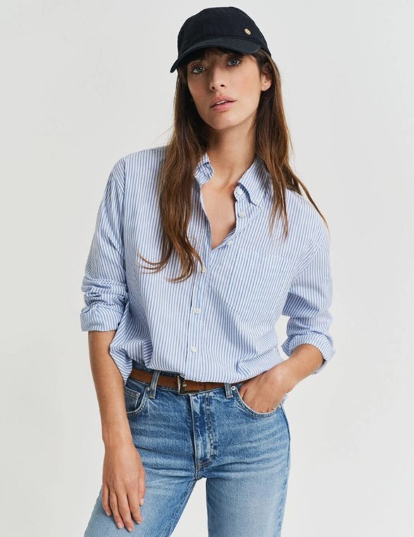 REL LUXURY OXFORD STRIPE BD SHIRT