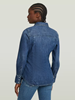 Slim Western shirt l\s wmn