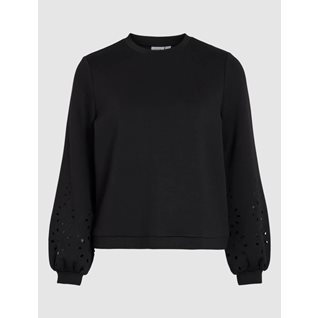 VISIFFEN EMB O-NECK L/S TOP/R