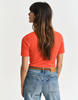 STRETCH COTTON CABLE SS C-NECK