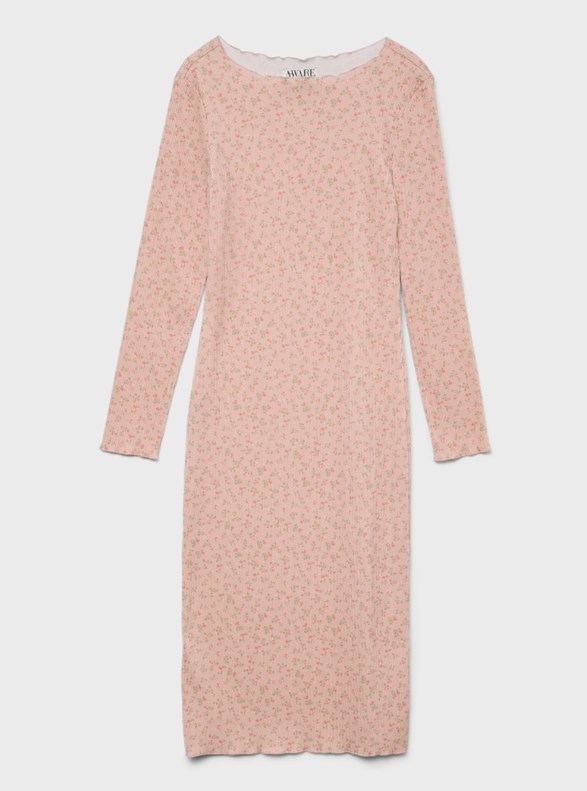 VMJULIA LS BOATNECK CALF DRESS VMA