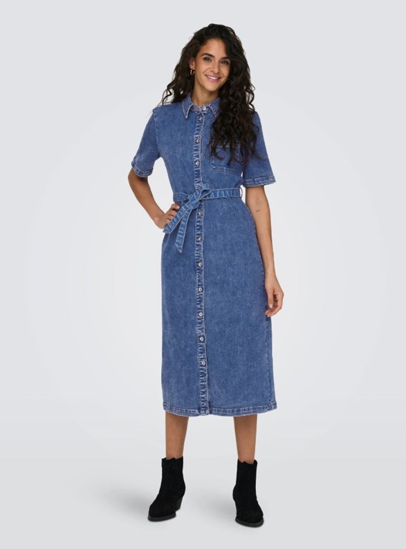 ONLLANA SS LONG DRESS DNM REA258 NOOS