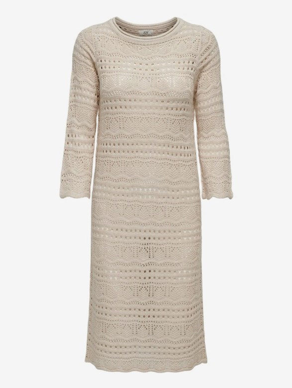 JDYSUN LAY 3/4 BOAT NECK DRESS KNT NOOS