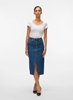 VMVERI HR CALF DENIM SKIRT GA NOOS