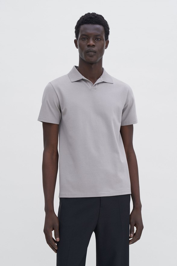 Stretch Cotton Polo T-Shirt