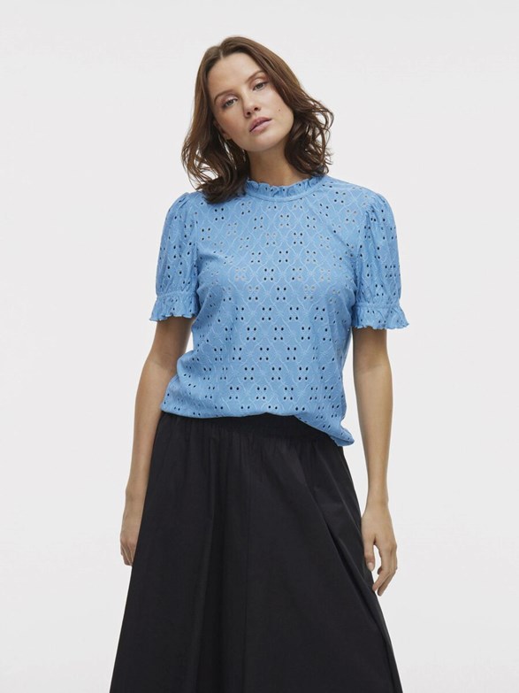 VIKAWA S/S FLOUNCE  TOP/SU - NOOS