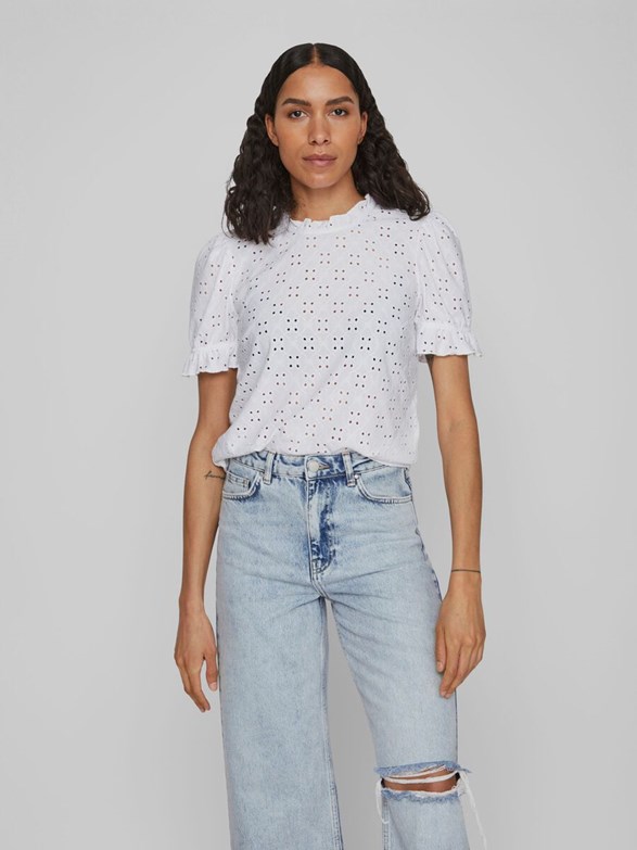 VIKAWA S/S FLOUNCE  TOP/SU - NOOS