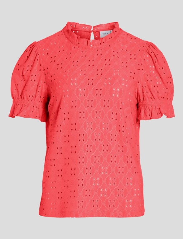VIKAWA S/S FLOUNCE  TOP/SU - NOOS