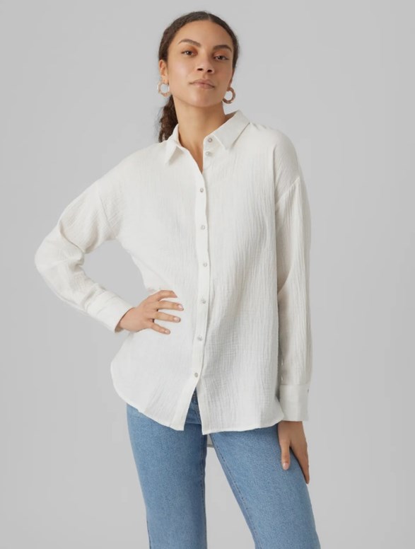 VMNATALI NIA LS LOOSE SHIRT WVN GA NOOS