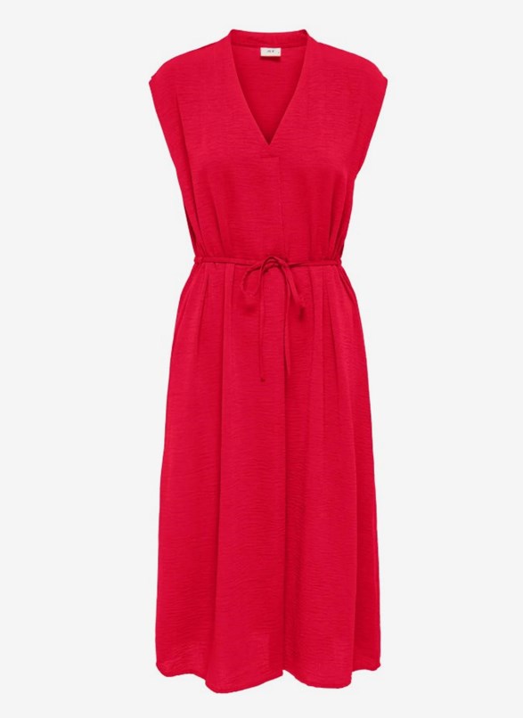 JDYDIVYA LIFE S/L MIDI DRESS WVN DIA