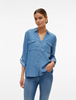 VMBREE 7/8 SLEEVE LOOSE TENCEL SHIRT GA