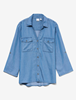 VMBREE 7/8 SLEEVE LOOSE TENCEL SHIRT GA