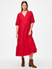 PCSANON 2/4 MIDI DRESS WVN BC