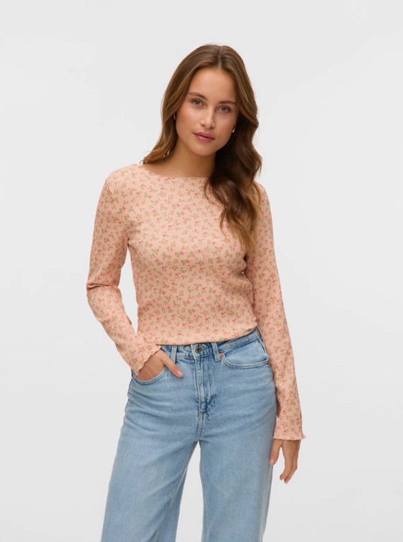 VMJULIA LS BOATNECK TOP VMA