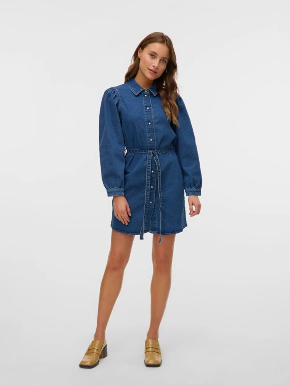 VMKAMILLE LS SHORT BELT DRESS
