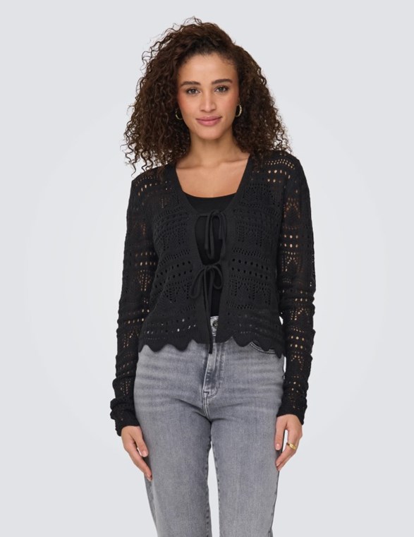 JDYSUN LAY L/S V-NECK TIE CARDIGAN KNT