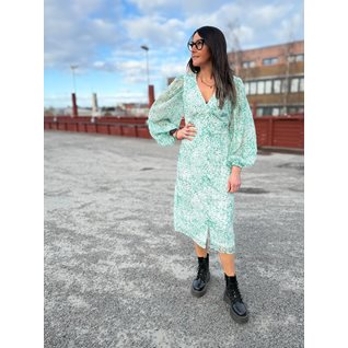 VMSMILLA LS V-NECK CALF DRESS WVN GA