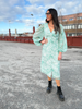 VMSMILLA LS V-NECK CALF DRESS WVN GA