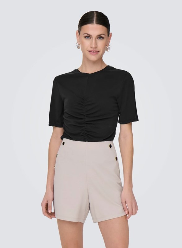 ONLFREE LIFE S/S O-NECK GATHERNG TOP JRS