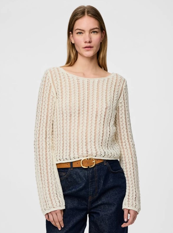 PCSIRI LS SHORT BOATNECK KNIT BC