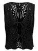 ONLLIZZY LIFE SL CROCHET TIE VEST KNT