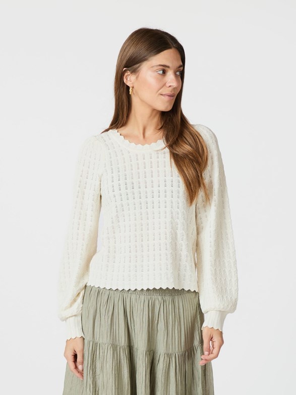 Dito Solid Knit Blouse