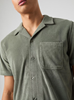 BORG TOWELING POOL SHIRT