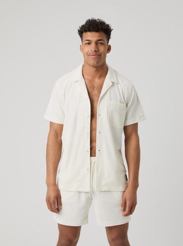 BORG TOWELING POOL SHIRT